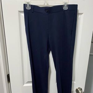 Betabrand yoga dress pants Navy Blue straight leg, short medium petite